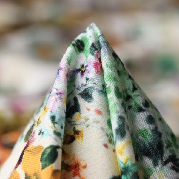 Hilco Viskosejersey Flor Fino Blumen